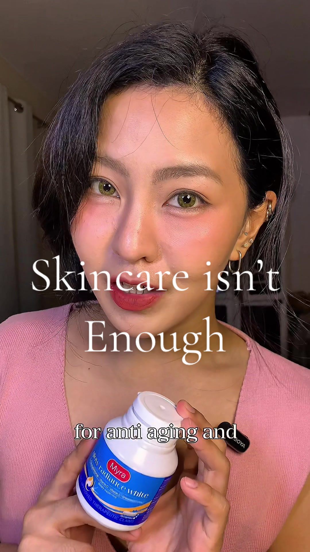 Skincare is not enough, bes! ✨ @Myra Philippines Glow Radiance White with L-Glutathione + Vitamin E helps support skin repair, brighten dullness, and protect your cells from within. If you want that glowy, fresh, healthy-looking skin, start nourishing inside out. 🤍 Safe for daily use, dermatologist-tested, and perfect for dull, stressed, tired skin. #myraglowradiancewhitelegit #GlowingSkinJourney #myraphilippines #supplements #foryoupage 