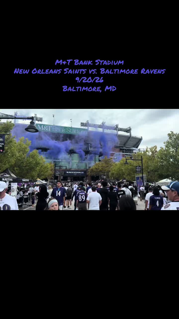 Tough home loss. But we’ll be back here in two weeks against the Titans. #BaltimoreRavens #mandtbankstadium #Baltimore #NFL 