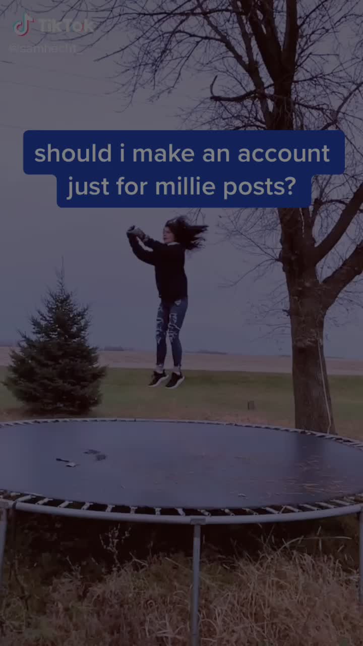 should i?(not me on the trampoline) #fyp #fypシ #milliebobbybrown #strangerthings